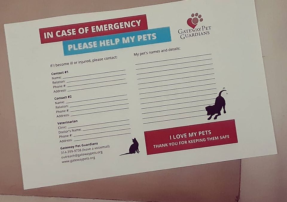 Gateway Pet Guardians Encourages Families to Consider an Emergency Pet Plan