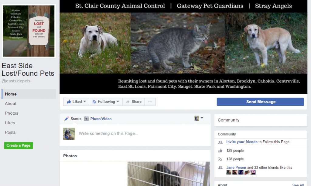 East Side Lost/Found Pets Facebook Page
