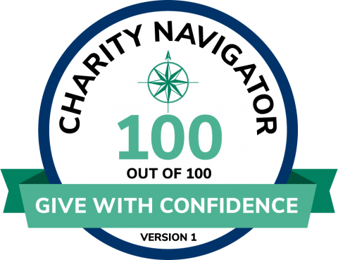 Charity Navigator Encompass 100 Out of 100 - Give with confidence