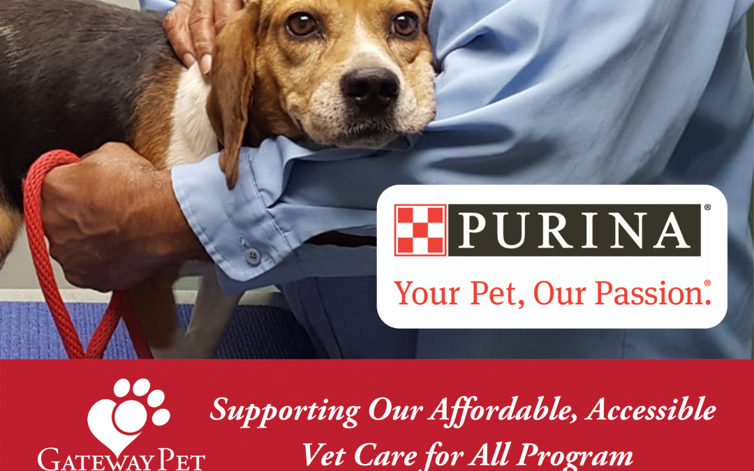 Gateway Pet Guardians Receives $15,000 Grant from Nestlé Purina PetCare in Support of Our Vet Care for All Campaign
