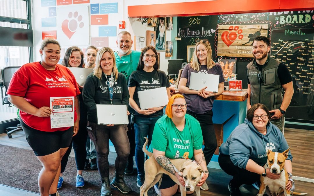 Electronics Recycling to the Rescue: Phoenix Solutions Donates 12 Laptops & more to Gateway Pet Guardians after Burglary!